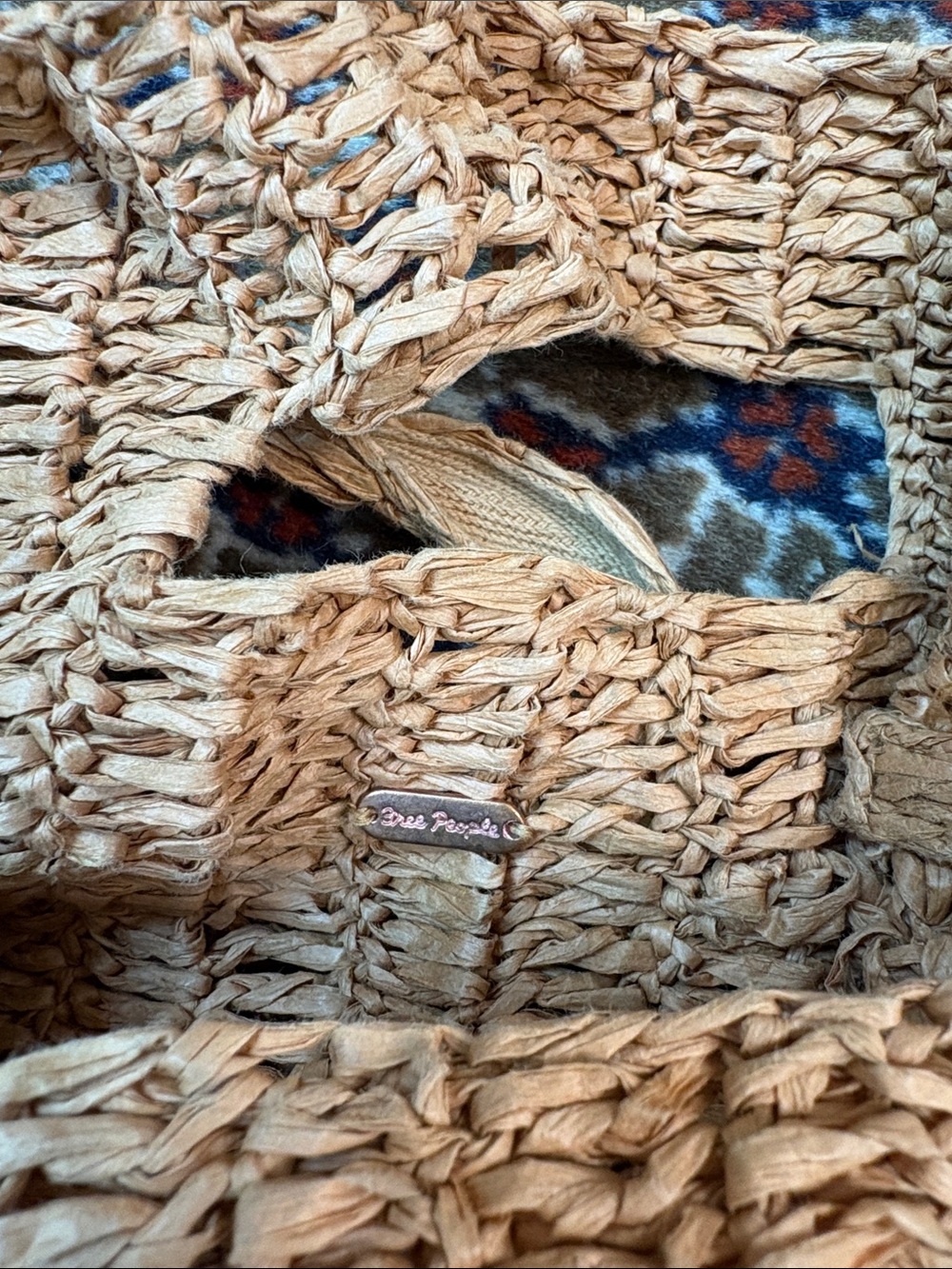 Free People Natural Woven Straw Crossbody Tote - Picture 2 of 2